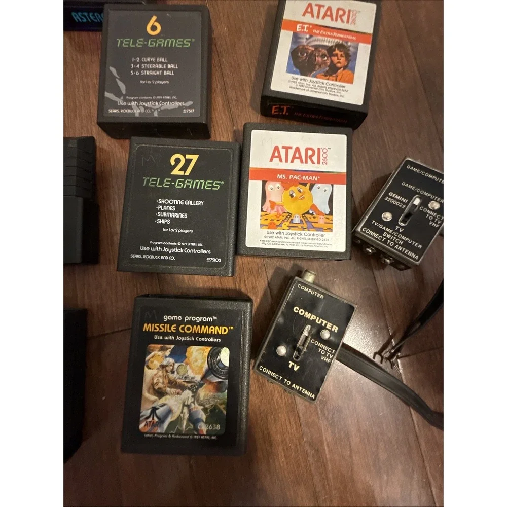 Atari 2600 System Bundle with Console, 9 Games, Joysticks, Paddles,‎ and More